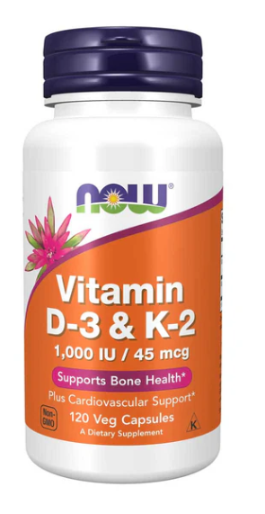 NOW Vitamin D3 & K2 120 Caps